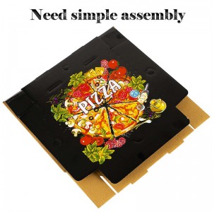 Boîte à pizza de papier d\'impression de logo personnalisé