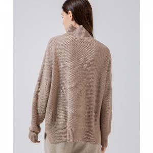 Pull de laine australien lâche, simple, décontracté et élégant qui va avec tout 65001#