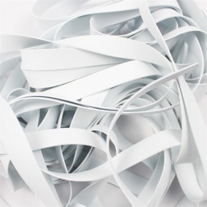 Usine en gros Swimsuit blanc Sangles en caoutchouc Masque Bandes d\'oreille Élastique Sangles élastiques