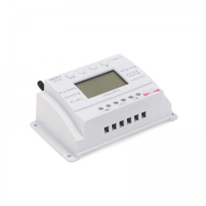 Contrôleur de régulateur de charge de panneau solaire PWM 20A 10A T10 T20 12V 24V Auto écran LCD Lumière et double minuterie