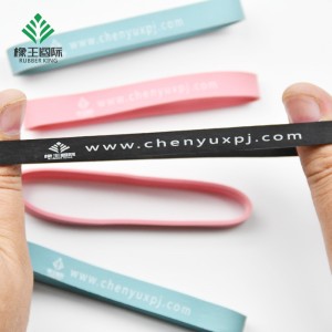 Fabricants de sources Bandes de caoutchouc imprimées personnalisées Publicité Bandes de caoutchouc