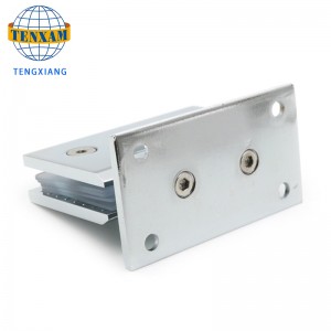 Alliage de zinc épais de précision de haute qualité 304 salle de bain biseautée à 90 degrés pince à charnière