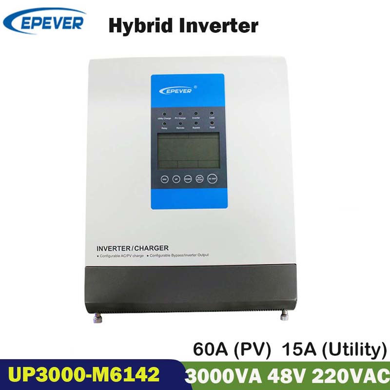 Envoyeur Solar Solar EPTME 3000W 60A 48V PURE VANAGE SINE VANAGE HYBRID INVERTER 220V 230V SOARVER INVERSOR Uvre-shirt M6142