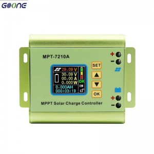 MPT7210A MPPT LCD Contrôleur de charge solaire Alliage Alliage d\'aluminium Régulateur solaire pour la sortie de la batterie Lipo 600W 24V 36V 48V 60V 72V