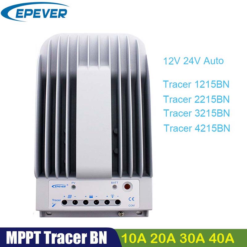 Contrôleur de charge solaire EPTM 40A 30A 20A 12V24V Tracer4215BN 3215bn 2215BN Régulateur de piégeage de batterie Max PV 150V