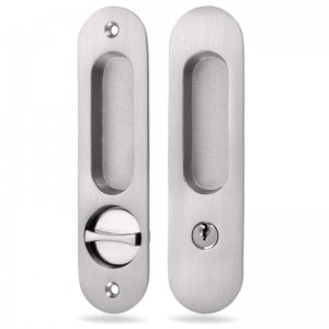 1701 serrure de porte coulissante Invisible Poignée encastrée verrouillage de porte de poche de verrou pour le matériel de meubles en bois coulissant