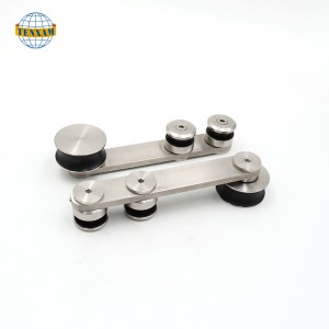 Système de coulissement de porte en verre coulissante Porte coulissante suspendu roues coulissantes en acier inoxydable