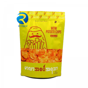 Pochette debout sur mesure pour les collations