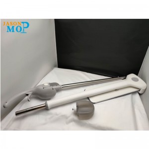 JASON Nouvelle vadrouille mains libres en microfibre pour la santé de la tige en acier inoxydable pour le nettoyage domestique