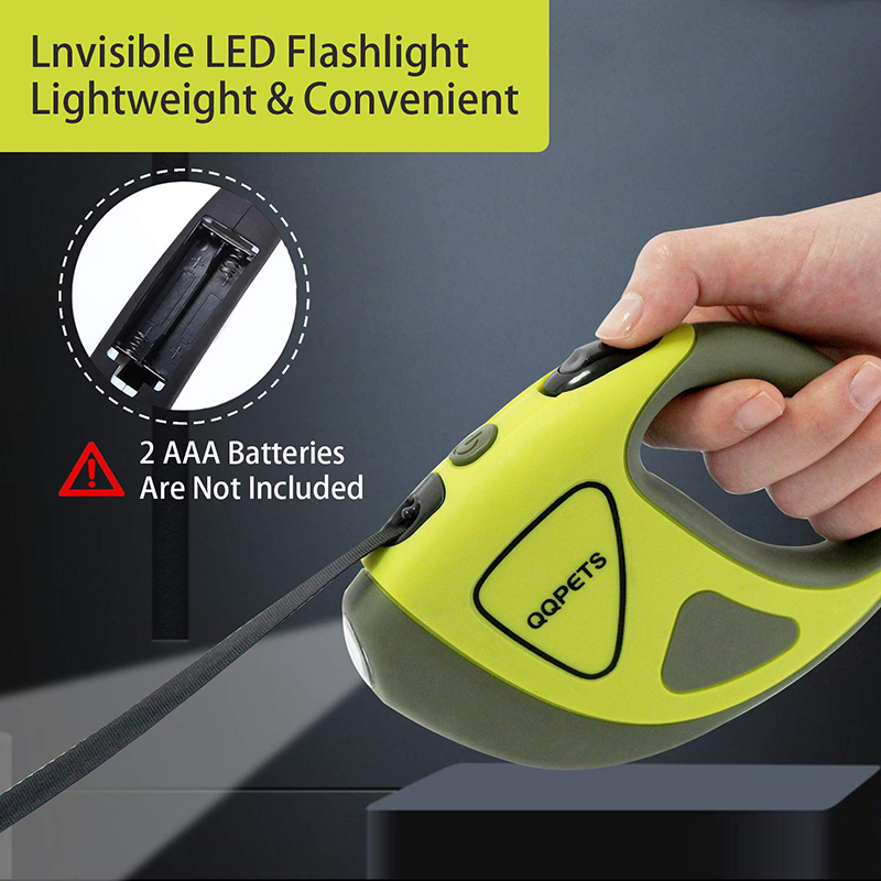 Nouvelle Arrivée Design Lampe de poche en laisse rétractable avec inventaire Fournitures pour animaux de compagnie