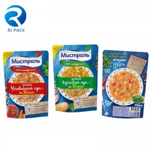 Grade de lanourriture Stand Up Pochette Sauce Tomate Sauce Juice Boisson Sacs d\'emballage