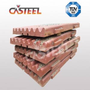 Shanghai Longyang Jaw Crasser Pièces PE800 * 1060 Plaques de mâchoires, plaques latérales