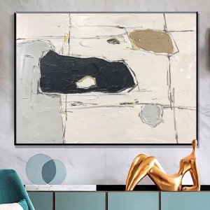 Salon peinture murale de haute qualité décoration murale à la main peinture à l\'huile abstraite