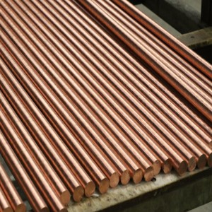 Bâton de cuivre rouge