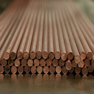 Bâton de cuivre rouge