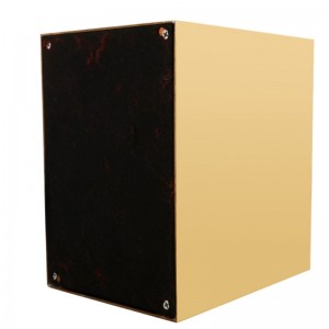 Urne en cuivre brossé