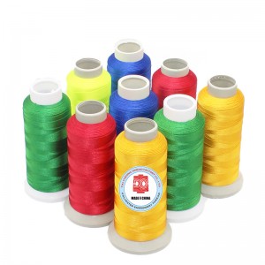 Filetage de filetage de filetage de couture de broderie 100% polyester