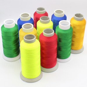 Filetage de filetage de filetage de couture de broderie 100% polyester