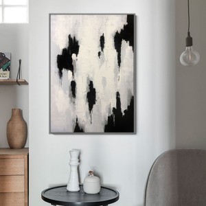 Mur d\'art contemporain à la main suspendu à l\'huile abstraite peinture sur toile pour la décoration de bureau à domicile