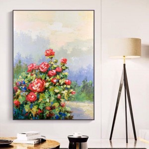 Wholesale images murales home décoration fleur toile art moderne peinture à l\'huile Cuadrosnature peintures de vie