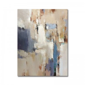 Maison peinte à la main décoration de grande taille peinture murale peinture de toile abstraite colorée peinture à l\'huile