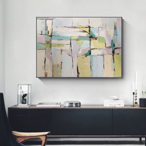 Vente à la main Moderne Moderne Abstrait Toile Art Travail Huile Peinture À Home Décoration