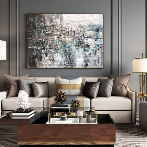 Nouvelle Arrivée 100% à la main Taille de l\'huile abstraite contemporaine Maison de bureau Décoration Art Travail