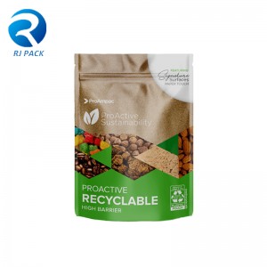 Haute barrière Eco Recyclable Stand Up Pouch pour l\'emballage alimentaire ounon alimentaire avec fermeture à glissière