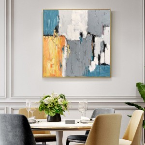 Nouveau design Totalement peint à la main Toile d\'or peinture murale Abstract Toile Huile Peinture sur toile Stretre