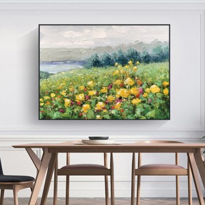 Moderne fleurs décoration murale peinture abstraite peinture à l\'huile de paysage pâtoralnaturel