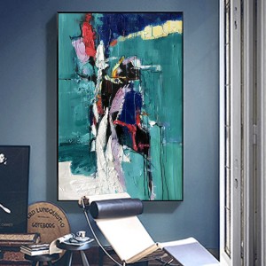 Le design de la décoration de l\'hôtel en gros est fait main de la peinture à l\'huile abstraite moderne moderne