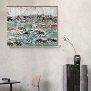 Abstrait Art Tissu Cadre Toile Pure Main peinte Autre Mur Art Peinture à l\'huile Picture