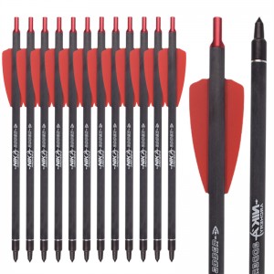 NIKA Tiry 113167-02A 7.5inch ID6.2mm Boulons d\'arbalète Boulons de carbone Fibre de carbone Système d\'aluminium Cobra System Adder/R9/RX Équipement de tir à l\'arc