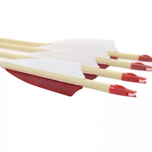 Elong Extérieur 110260-01 28inch Flèche en bois avec Turquie Plume Tir à l\'arc Tirage et chasse