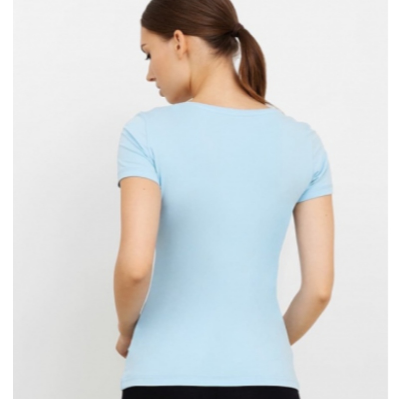 T-shirt Slim Fit en bleu clair