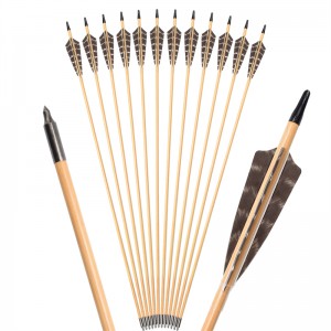 Elong Extérieur 117027-01 Flèche en bois OD9MM 30inch avec tir à l\'arc traditionnel