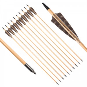 Elong Extérieur 117027-01 Flèche en bois OD9MM 30inch avec tir à l\'arc traditionnel