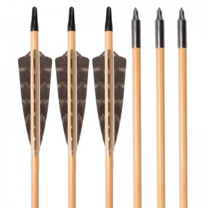 Elong Extérieur 117027-01 Flèche en bois OD9MM 30inch avec tir à l\'arc traditionnel