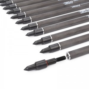 NIKA Tiry 113167-13 ID6.2mm 7.5inch Fibre de carbone Boulon Cobra Système Cobra Addder/R9/RX Tir à l\'arc en utilisant