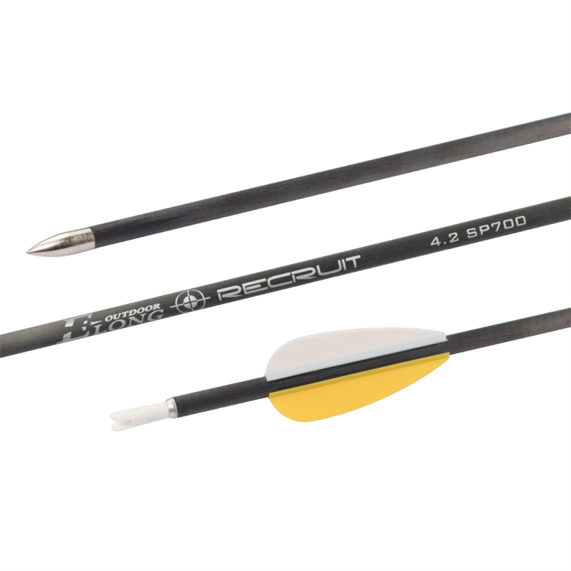 Elong Extérieur 110322 ID4.2mm SP700 SP700 SP700 Fibre de carbone Arrow Tir à l'arc de tir à l'arc