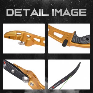 Nika Archerie 68 pouces Recurve Bow avec membre du carbone C1 pour le tir du sport en plein air