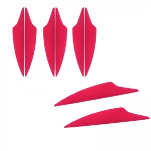 NIKA Tir à l\'arc 170019 2.5inch Dolphin TPU Vane pour le tir à l\'arc de toutes sortes de fusillades arrow