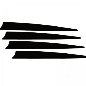 NIKA Tir à l\'arc 170017 5inch Shield TPU Vane pour le tir à l\'arc de toutes sortes de fusillades arrow