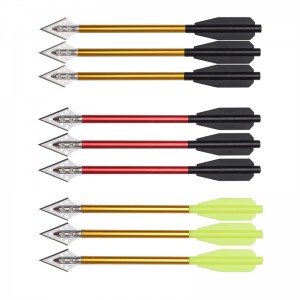 Elong Extérieur 118643 16cm Boulon de boulon en aluminium au large pour la chasse à l\'arbalète de tir à l\'arc