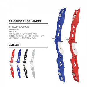 Nika Archerie 210036 23inch Rh Ilf Bogenschießen Panahan Mémanah Recurve Bow Riser pour le tir de l\'arc en extérieur.