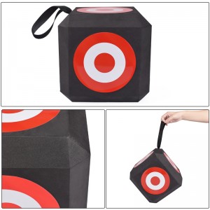 Elong Outdoor 410033 23 * 23 cm Cible d\'arc Eva largement utilisé dans la prise de vue et la pratique de la cible de tir à l\'arc