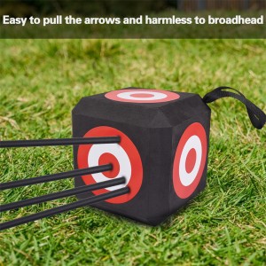 Elong Outdoor 410033 23 * 23 cm Cible d\'arc Eva largement utilisé dans la prise de vue et la pratique de la cible de tir à l\'arc