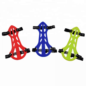 Elong Extérieur 440001 Haut-garde en caoutchouc doux ajustable Tir à l\'arc double face à la chasse à l\'aide de protectif