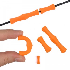 Elong Outdoor 42ft09 Doigt Bow String String Caoutchouc Tiron Tir à l\'arc utilisant la protection des doigts