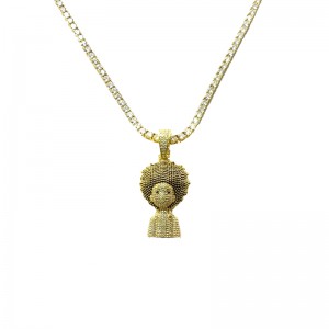 Collier de hip hop hip hop hip hop de zircon